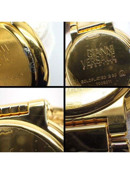 Versace Wristwatch Coin Watch Medusa Gold Dial Quartz Analog main image 7
